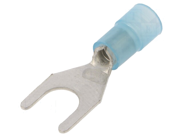 Uiteinde: vork; M6; Ø: 6,3mm; 1,5÷2,5mm2; klemmen; voor draad; blauw Uiteinde: vork; M6; Ø: 6,3mm; 1,5÷2,5mm2; klemmen; voor draad; blauw